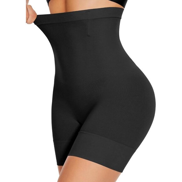 High-Waist Tummy Control Shapewear Shorts for Women Black 3XL - Picture 2 of 6